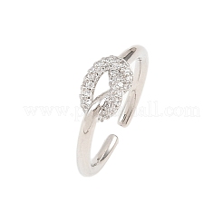 Anillos de dedo latón micropavé circonio cúbico&nbsp;RJEW-C153-01P-02