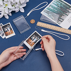 Estuches para fotos rectangulares de plástico de 3 pulgada para decoración colgante&nbsp;DIY-WH0504-833