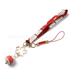 Porte-clés pendentif en laiton&nbsp;HJEW-WH0039-15E