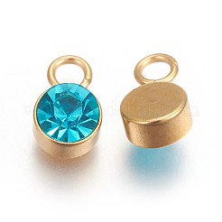 Ionenplattierte (IP) Glas-Strass-Anhänger&nbsp;STAS-F189-B