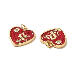 Porte micro ouvrent pendentifs zircone cubique en laiton de placage&nbsp;KK-A177-16G