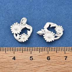 925 breloques fleurs en argent sterling&nbsp;STER-D302-08C-S