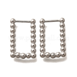 Pendientes de aro de acero inoxidable 304 para mujer&nbsp;EJEW-M068-08A-P