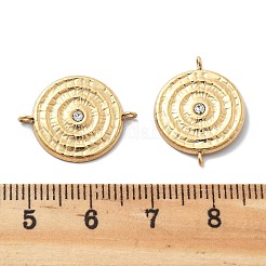 PVD-Vakuumbeschichtung 304 Edelstahl flache runde Wirbel-Anschluss-Charms&nbsp;STAS-R130-23G