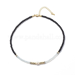 Collana da donna con pietre preziose e perle naturali opalite&nbsp;NJEW-JN03976