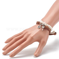 Einstellbar koreanischen gewachst Polyester Schnur Armbänder&nbsp;X1-BJEW-TA00001