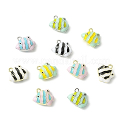12pcs 6 Farben Legierung Emaille Charms&nbsp;ENAM-CJ0007-49