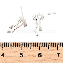 925 Sterling Silber Ohrstecker&nbsp;EJEW-Q030-06S