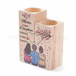 Kerzenhalter aus Holz&nbsp;AJEW-XCP0001-67