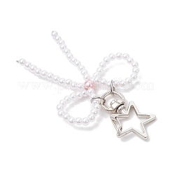 3 stücke 3 farben bowknot abs kunststoff imitation perle perlen anhänger dekoration&nbsp;HJEW-JM02992