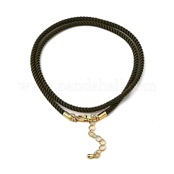 Fabrication de colliers en cordon de nylon Milan&nbsp;MAK-M028-01G-03
