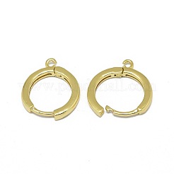 Fornituras del pendiente de aro huggie de latón&nbsp;PALLOY-F249-19G