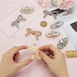 8 stücke 4 stile legierung strass schuh dekoration&nbsp;AJEW-FG0004-36