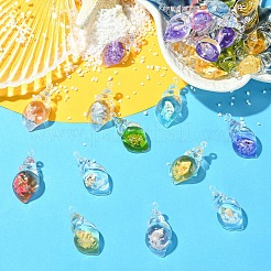 30pcs pendentifs lumineux en résine transparente&nbsp;RESI-YW0004-64