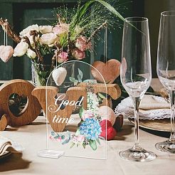 Tischschildhalter aus Acryl&nbsp;DIY-WH0374-21