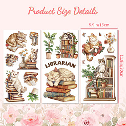 3 foglio 3 stili adesivi decorativi impermeabili in pvc&nbsp;DIY-WH0404-126