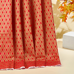 Baumwollstoff mit Meerjungfrauen- und Fischschuppenmuster&nbsp;DIY-WH0504-902A