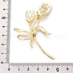 Brosche aus Blumenlegierung&nbsp;JEWB-C037-33B-G