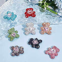 8 Stück Strass-Pavé-Perlen in 8 Farben.&nbsp;RB-ME0001-05