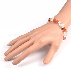 Braccialetti elastici perline con pietre preziose&nbsp;BJEW-JB01825-03
