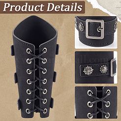 Pulsera ajustable de cordón de piel sintética&nbsp;AJEW-WH0010-51B