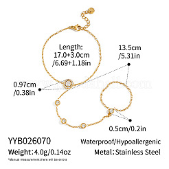 Armbänder aus Edelstahl 304 mit flachen&nbsp;KK9979
