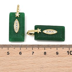 Pendentifs à facettes en jade blanc naturel teinté&nbsp;GG-CBA4154-06G-03