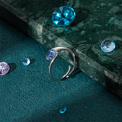1 Stück Sterlingsilber-Ringkomponenten&nbsp;STER-BC0002-53B