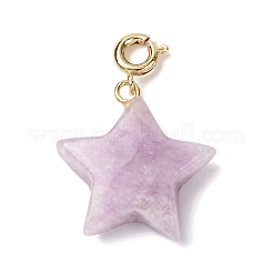 Decorazioni pendenti a forma di stella con pietre preziose naturali e sintetiche&nbsp;G-B188-05G