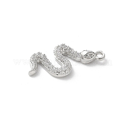 Pendentifs en laiton zircon cubique transparent&nbsp;KK-S505-01P