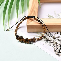 Ensemble de bracelets de perles tressées en pierres naturelles mélangées rondes à puce et à facettes pour fille femmes&nbsp;BJEW-JB06742