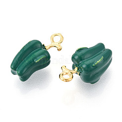 Pendente smaltati in lega&nbsp;ENAM-N062-05B-G