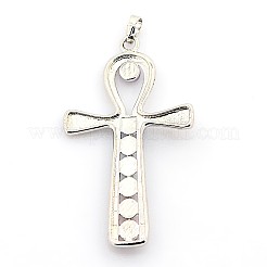 Vintage-Schmuck Chakra Messing Edelstein-Anhänger&nbsp;G-I114-02