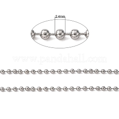 Chaînes à billes en acier inoxydable 304 de 3.28 pied&nbsp;X-CHS-A002B-2.4mm