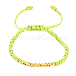 Bracelets en perles tressées en cordon polyester pour femmes&nbsp;BJEW-L698-01G-02