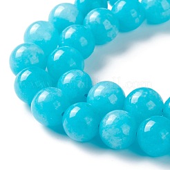 Natürliche weiße Jade Nachahmung amazonite Perlen Stränge&nbsp;G-I299-F04-10mm