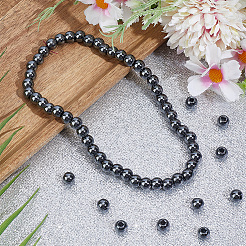 1 brin de perles d'hématite synthétique non magnétique électrolytique&nbsp;G-PA0002-42B