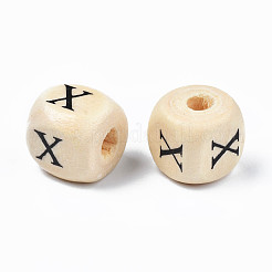 Perlen aus natürlichem Ahornholz&nbsp;X-WOOD-Q030-36