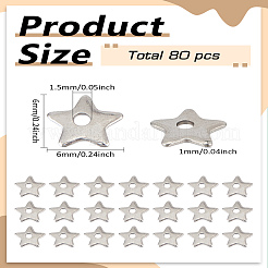 80 breloque en acier inoxydable 304&nbsp;STAS-LP0002-66
