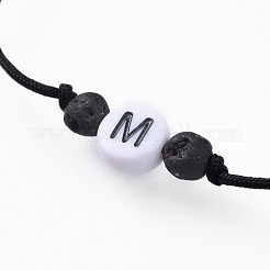 Nylon ajustable pulseras de abalorios trenzado del cordón&nbsp;BJEW-JB04639