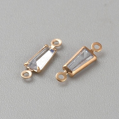 Verbindungsanhänger aus klarem Zirkonia in Pavé-Fassung aus Legierung&nbsp;FIND-WH0170-84D