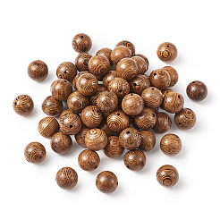 Perles en bois de wengé&nbsp;WOOD-TAC0003-08