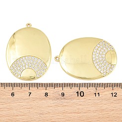 Messing micro pave klare zirkonia anhänger&nbsp;KK-CBAB1DE-04G