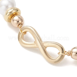 Infinity 304 Edelstahl-Gliederarmbänder&nbsp;BJEW-JB12799-02