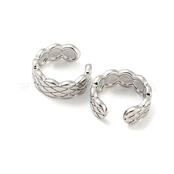 Orecchini a polsino con rombo in ottone&nbsp;EJEW-I300-05P