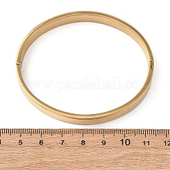 Armreifen aus 304 Edelstahl mit Mikropavé und Zirkonia für Damen&nbsp;BJEW-B161-02G