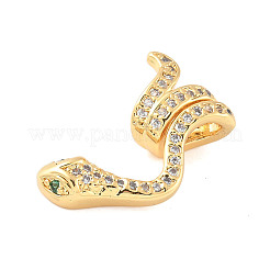Messing Mikro ebnen Zirkonia European Beads&nbsp;KK-D354-01G