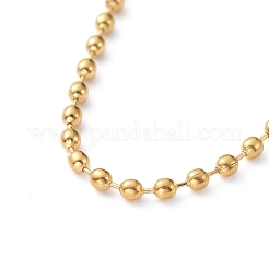 Creazione di collana con catene a sfere in ottone&nbsp;NJEW-JN02838-03