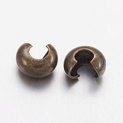 Ottone crimpare perline coperture&nbsp;KK-H289-NFAB-NF