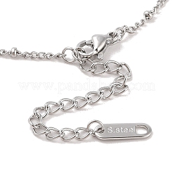 Colliers pendentifs en acier inoxydable 304 anti-ternissement&nbsp;NJEW-Z036-04P